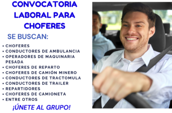 Convocatoria Laboral para choferes